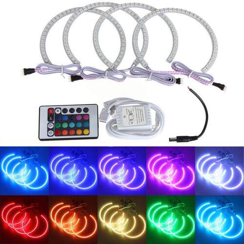 七彩RGB131MM505042led天使眼光圈适用宝马E36E38E39E46M3
