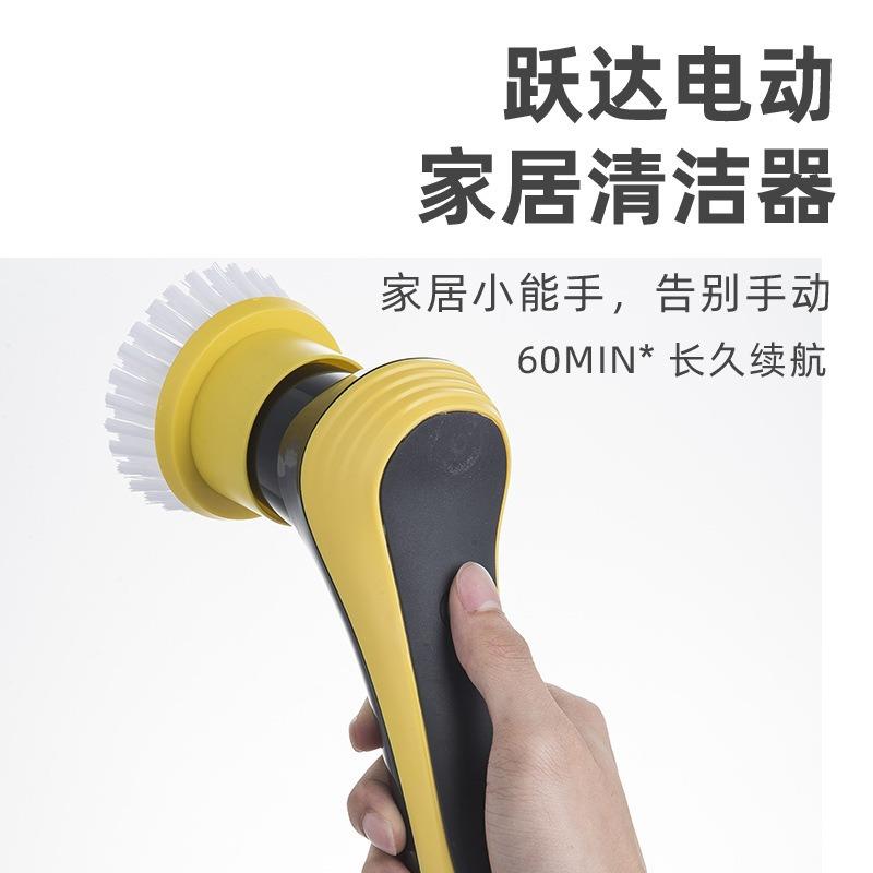 鱼缸清洗电动防水加长柄清理玻璃内壁工具擦清洁刷刷洗电动刷头