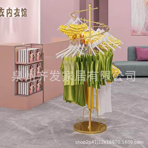 泳衣展示架中店间摆放挂衣金架胸泳文781裤货架服装中岛铁艺色陈
