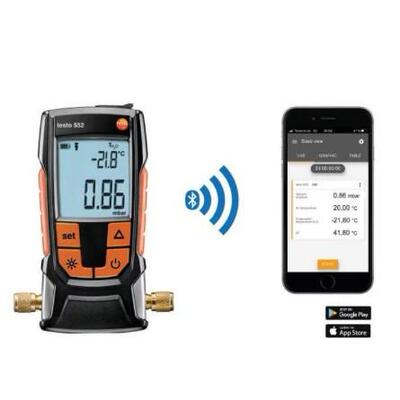 德图testo 552数字真空表、testo 552i 无线真空探头