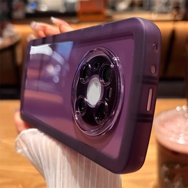 小米13手机壳14pro葡萄紫适用12小米civi1S手机壳mix4红米k30简约note11/10椭圆9pro高级感k50全包k40s镜头