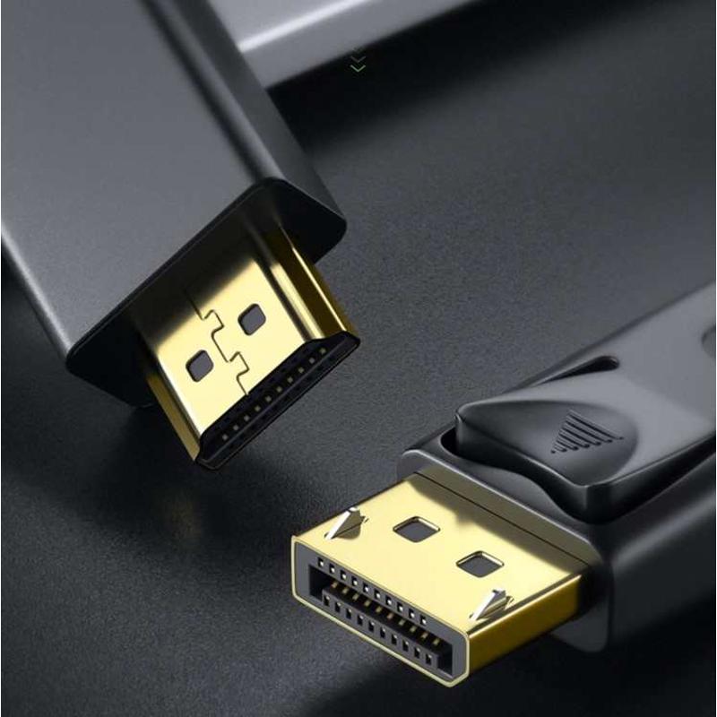 dp转hdmi转接线 电脑显卡大DP接口转HDMI高清视频转换器转换线