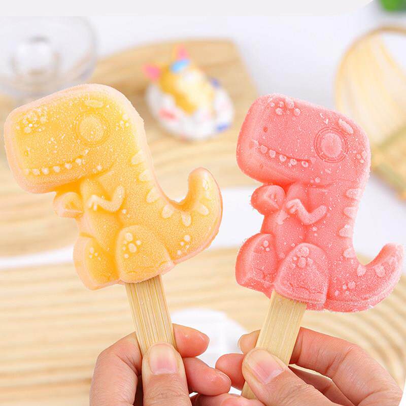 恐龙雪糕模具硅胶文创霸王龙冰淇淋磨具国潮风食品级自制冰棒冰棍