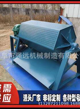 六角滚筒抛光机螺纹钢钢管打磨除锈机石头金属打磨机
