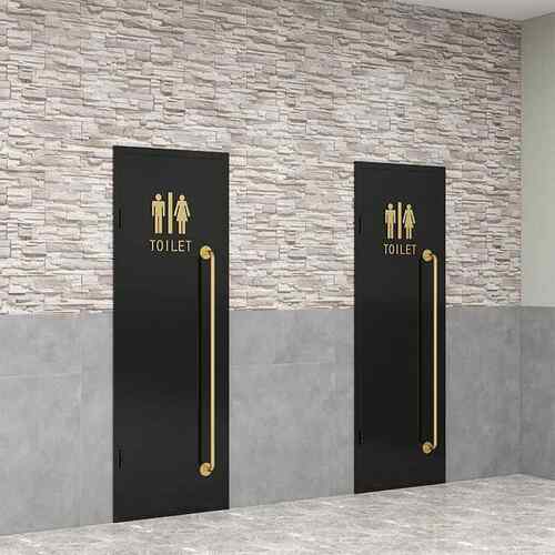 工业风洗手间门铁艺厕所门餐饮店仓库门复古美式门室内门定制loft