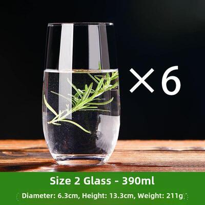 Transparent drinking glass heat-resistant water cup tea cup