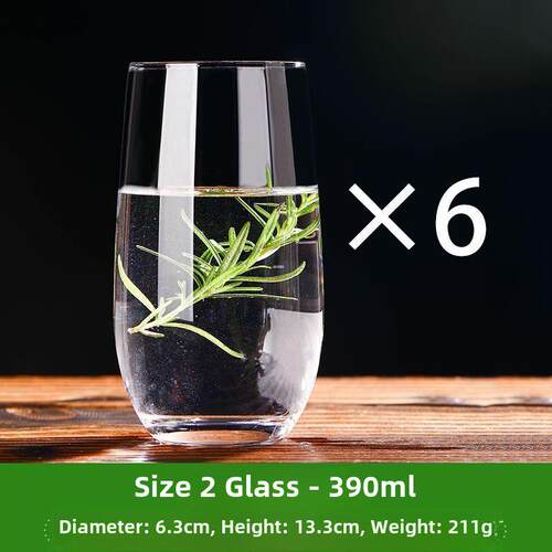 Transparent drinking glass heat-resistant water cup tea cup
