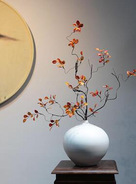 现代新中式白色陶瓷花瓶客厅插花干花餐桌电视柜玄关禅意装饰摆件