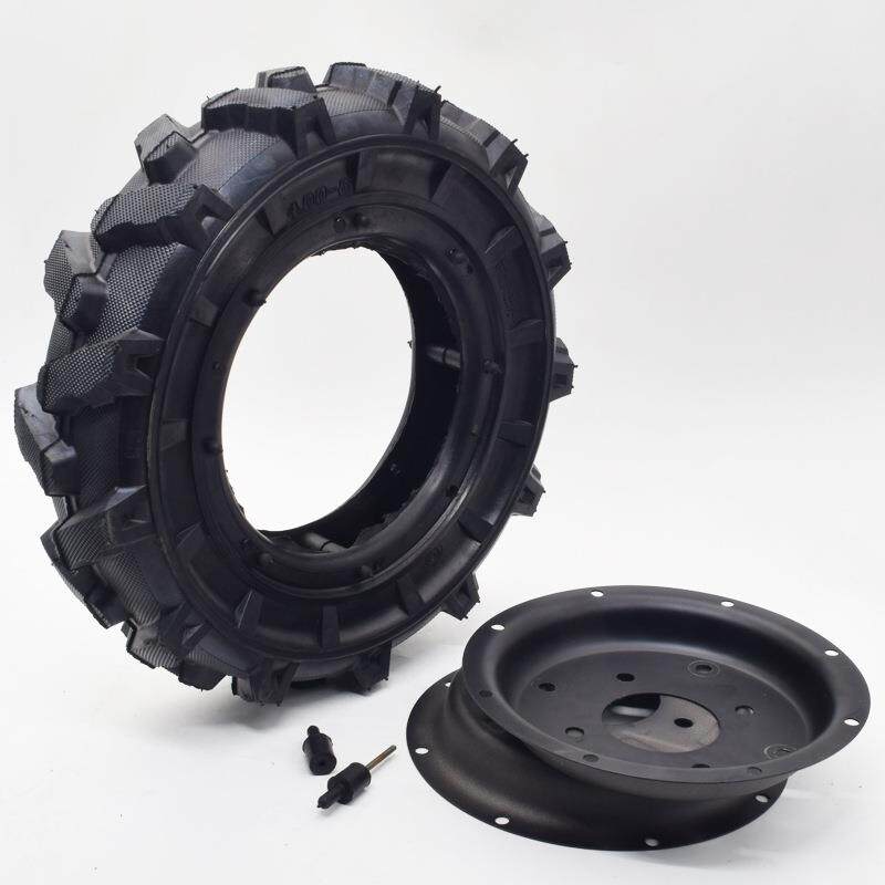 农机配件 微耕机轮胎 实心 空心 充气 镂空 减震原厂耐用外胎总