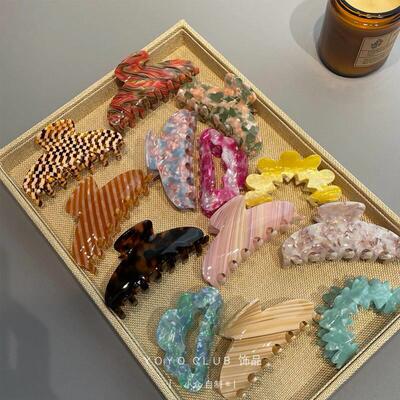 Hot Sale Solid Color Claw Clip Large Barrette Crab Hair