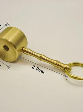 新款直销湘西纯手工大号黄铜竹哨子精工哨子求生哨钥匙挂件饰物吊