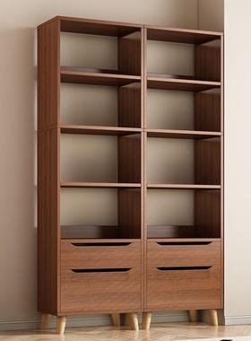 书架储物架落地书简柜现代家用多层简约易柜客子厅EEV卧室组合展