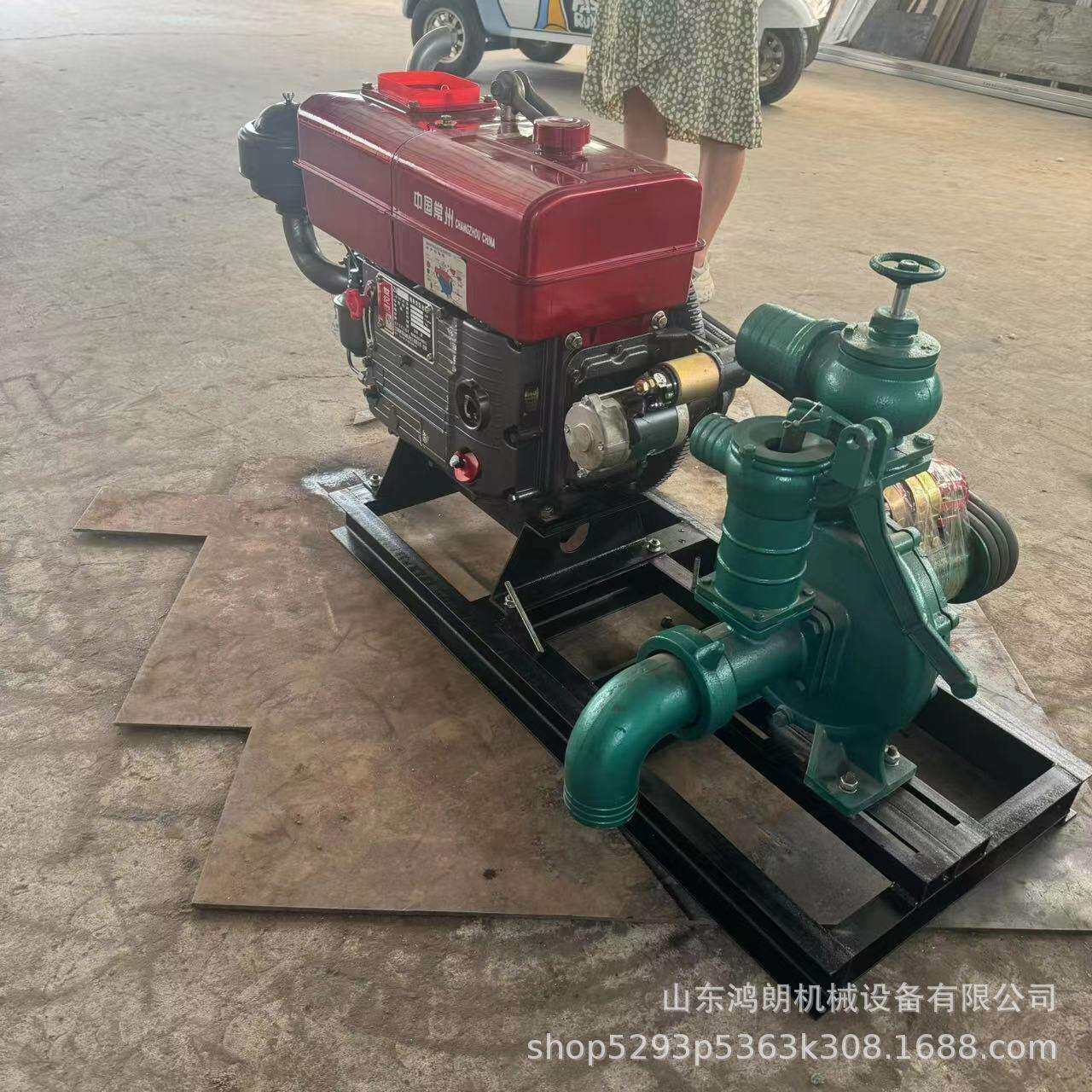 汽油3寸自吸抽水泵扬程20米流量50方排污泵手拉启动170动力