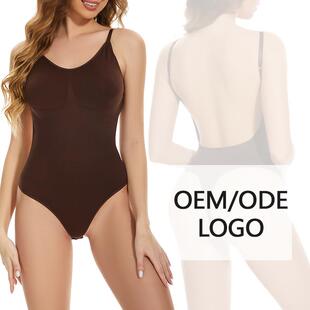 shapewear bodysuit backless jumpsuit thong Large