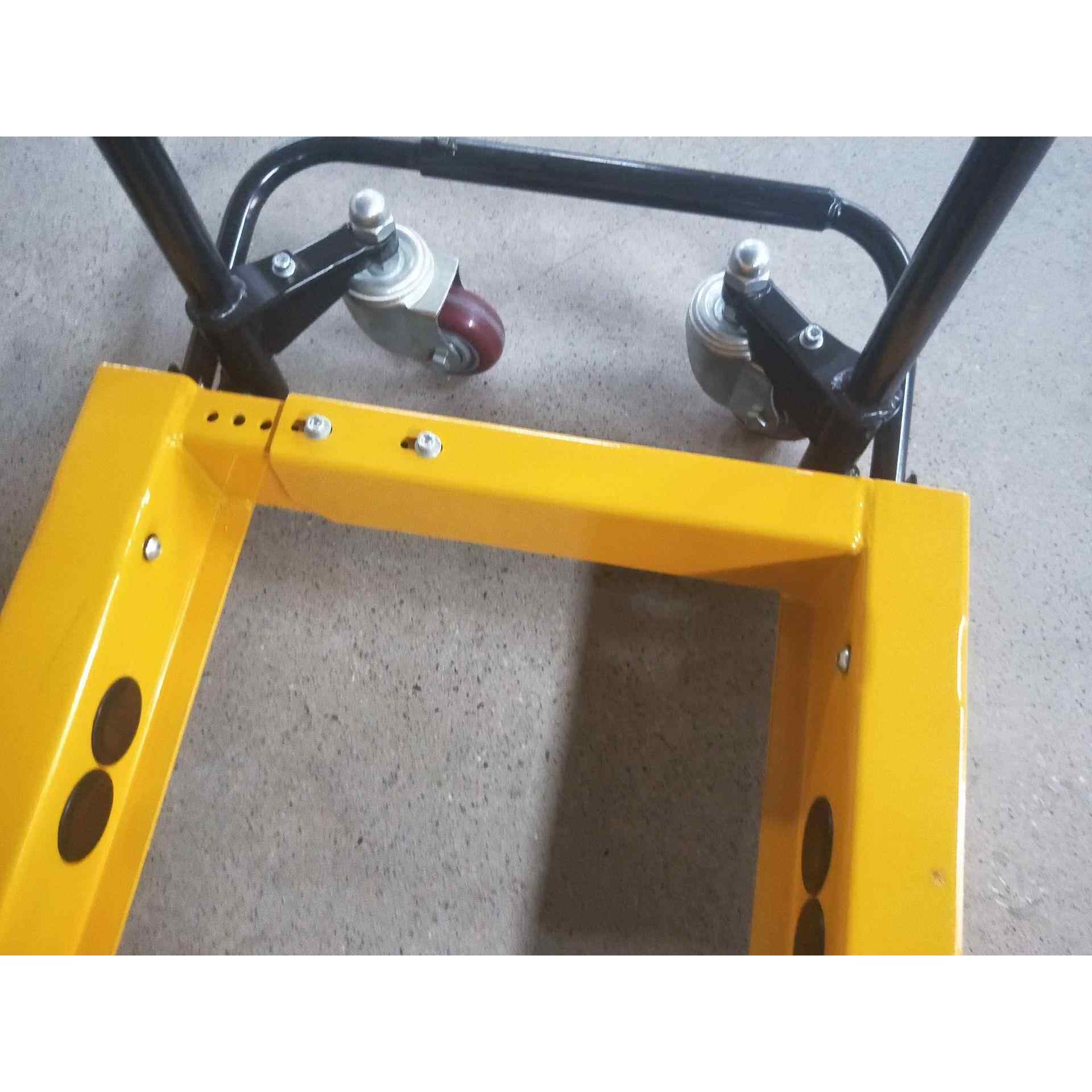 周转箱专用叉车脚踏手动液压搬运工具车塑料筐推车乌龟车200kg