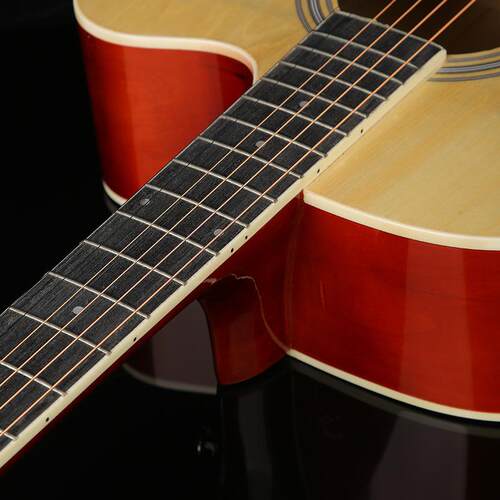 吉木他41寸民木吉他椴面板镶边吉他初学者抛光谣i工JGQ艺gutar