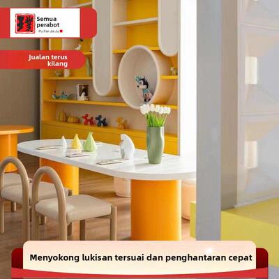 售楼部处儿童桌椅组合幼儿园写字桌手工绘画桌学习桌培训桌游戏桌