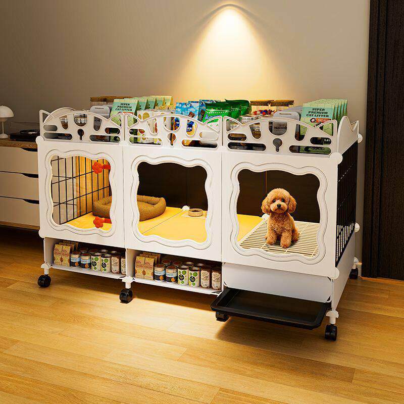 狗笼子小型犬带厕所一体狗窝一室一卫一厅小狗幼犬狗别墅家用室内