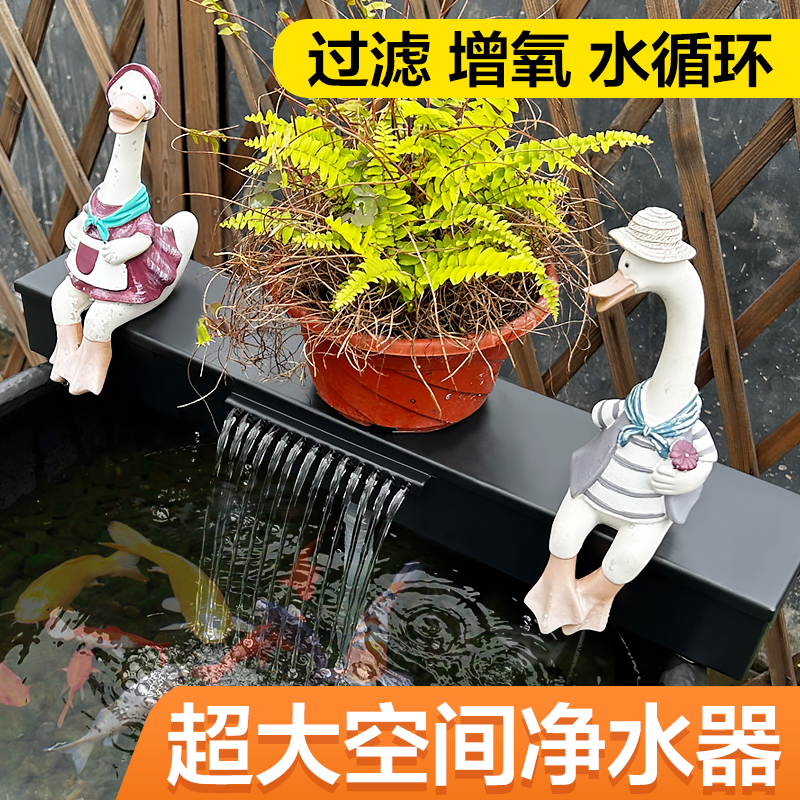 鱼缸过滤器玻璃鱼缸陶瓷鱼缸净化过滤设备生化过滤系统不锈钢过滤