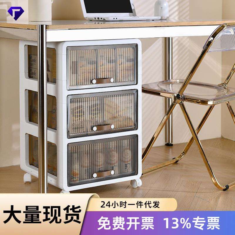 小推车家用置物架工厂多层可移桌下抽屉收纳柜储物滑轮落地收纳盒