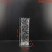 花瓶亚克装 饰品客厅水波纹径大口餐厅现代摆件透明简约 饰力家居装