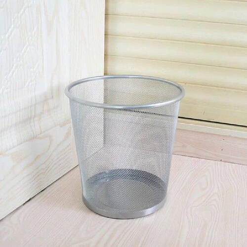 Mesh Waste Bins Iron Trash Bin Paper Basket Kitchen Bedroom