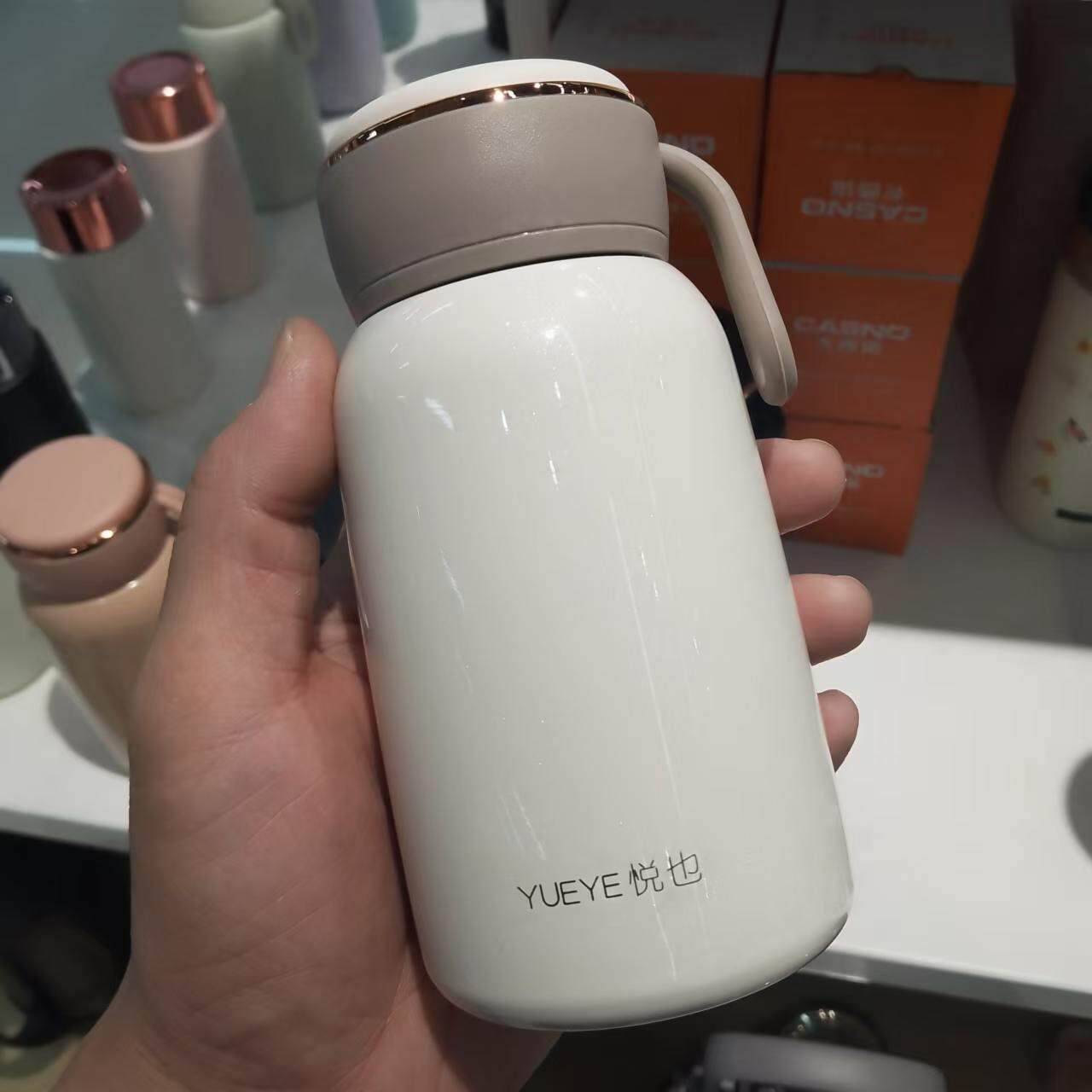 悦也不锈钢大肚保温杯男女学生便携简约小巧水杯伴手礼配套 300ml