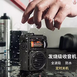 全波段调频FM收音机超强信号迷你多功能蓝牙小音箱插卡随身听