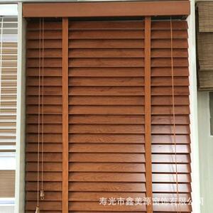 桐木百叶窗帘酒帘店别墅中式装修实木百桐木百叶叶节窗透光可调百