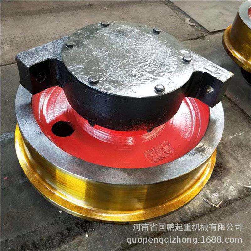 直径500x130mm单边行车车轮组双梁小车行走轮电动平车台车轮组