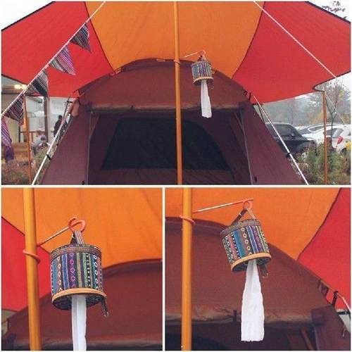 Camping Toilet Paper Holder Bag Camping Tent Folding Toilet