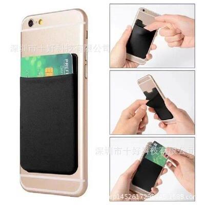 1pcs Mobile Phone Back Card Holder Pocket Case Silicone
