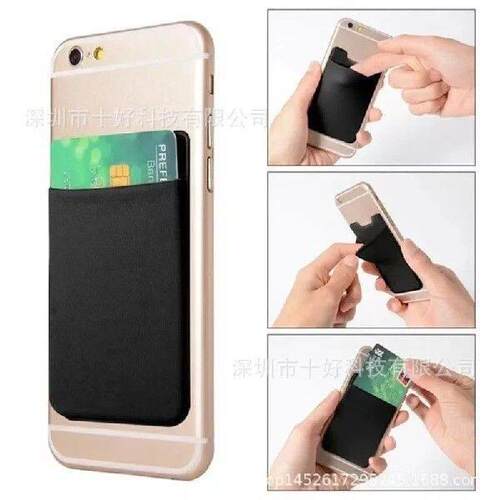 1pcs Mobile Phone Back Card Holder Pocket Case Silicone