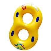 现货水上乐园充气划水圈双人加厚滑水圈热熔pvc四人巨型皮筏圈