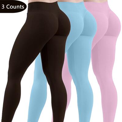 Womens High Waist Tummy Control Sports Tight Pants For