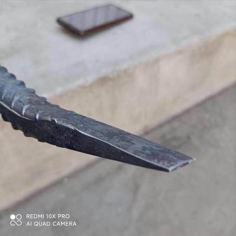 空心撬棍螺纹钢管七字形撬棍可拆卸焊接撬棒轻便木工专用拆模神器