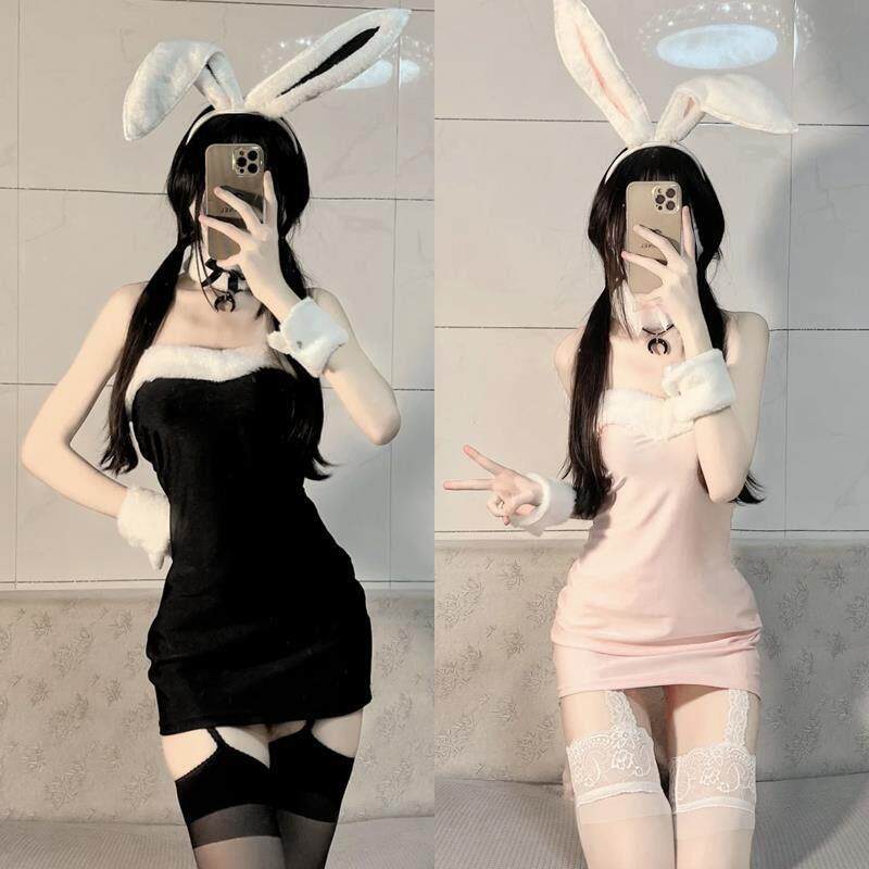 万圣节性感cos服装黑色兔女郎制服纯欲夜场圣诞节日兔子装cosplay