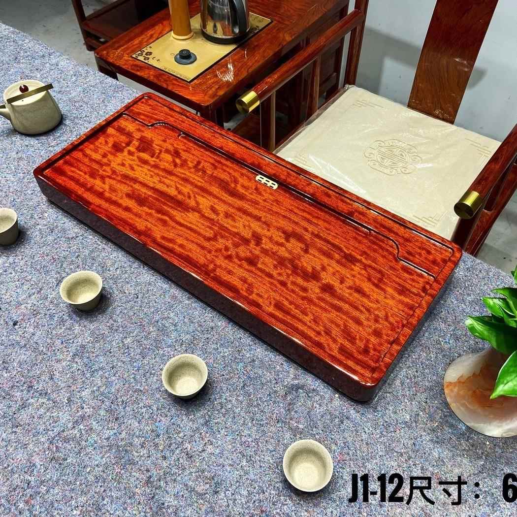 花实木原木整板巴虎皮纹702山水纹水代波简约现家用茶盘小纹茶台