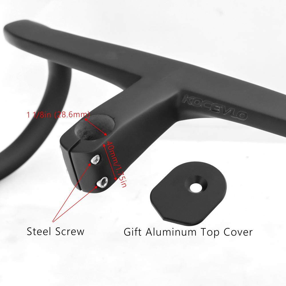 新款碳纤维全内外走线一体弯把公路车把手自行车弯把带配件