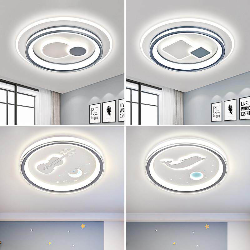 护眼卧室吸顶灯简约现代轻奢led饭厅书房创意圆形温馨方形儿童灯