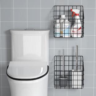 马桶刷置物架洁厕灵放置盒壁挂式放清洁剂刷子收纳化妆室厕所架子