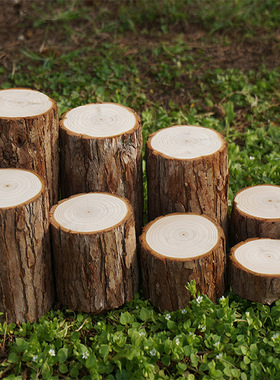 DIY木桩底座摆件树桩装饰摆件