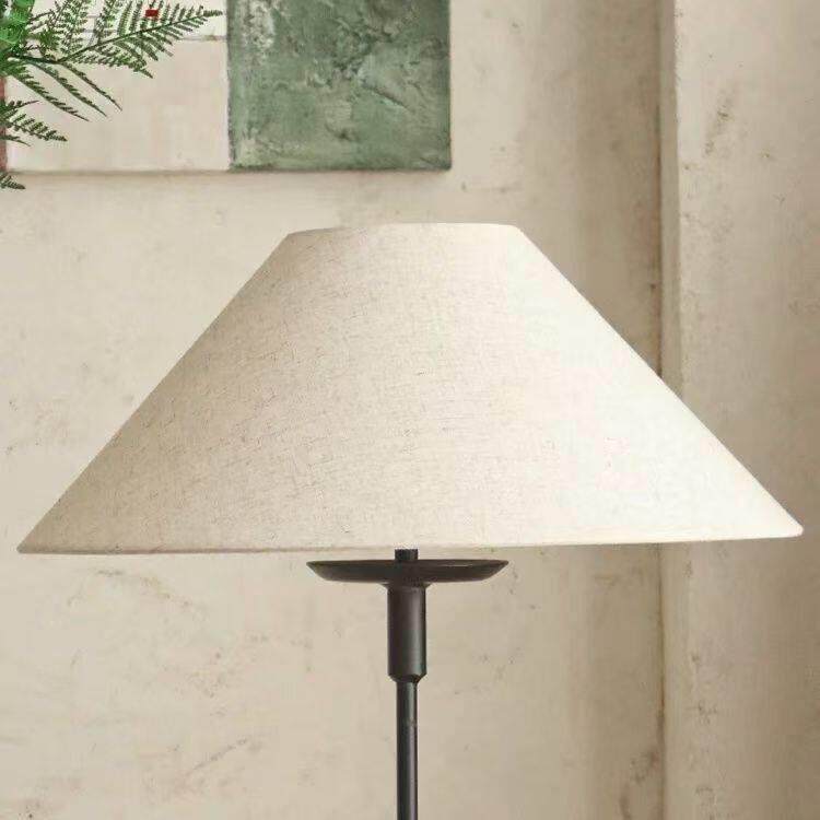 定做灯罩外壳罩子飞碟侘寂陶瓷罐民宿床头落地灯亚麻布艺灯罩E27