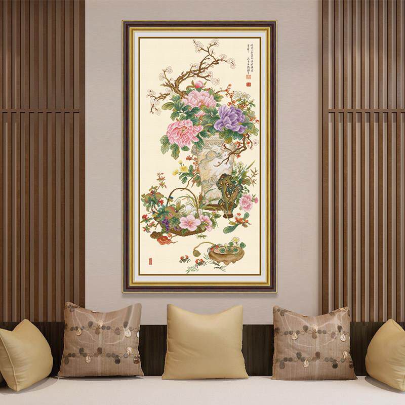 KS十字绣2025年新款牡丹花典雅大气中式客厅自己绣线 线绣岁朝清