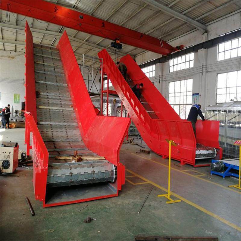 出售不锈钢链板输送提升机 大倾角重型链板式输送线图片参数