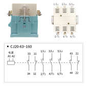 等220v160a380v 触点厂家直销银cj20交流 接触器电压