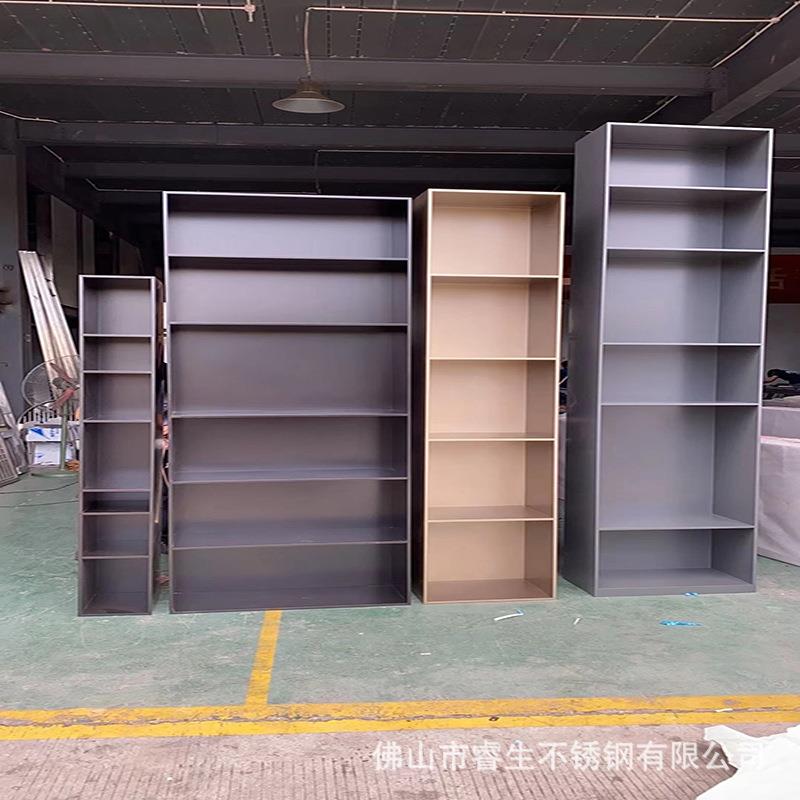 黑钛金不锈钢壁龛嵌入式电视柜别墅玄关隔断售楼处金属壁柜简约