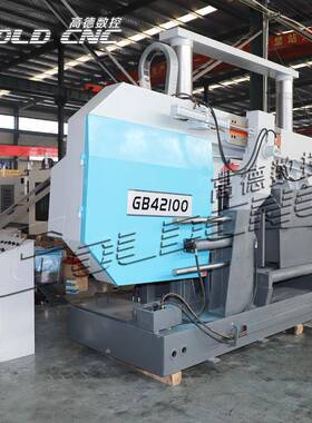 GB42100龙门式液压带锯床半自动工业级1000×1000mm槽钢圆钢角钢