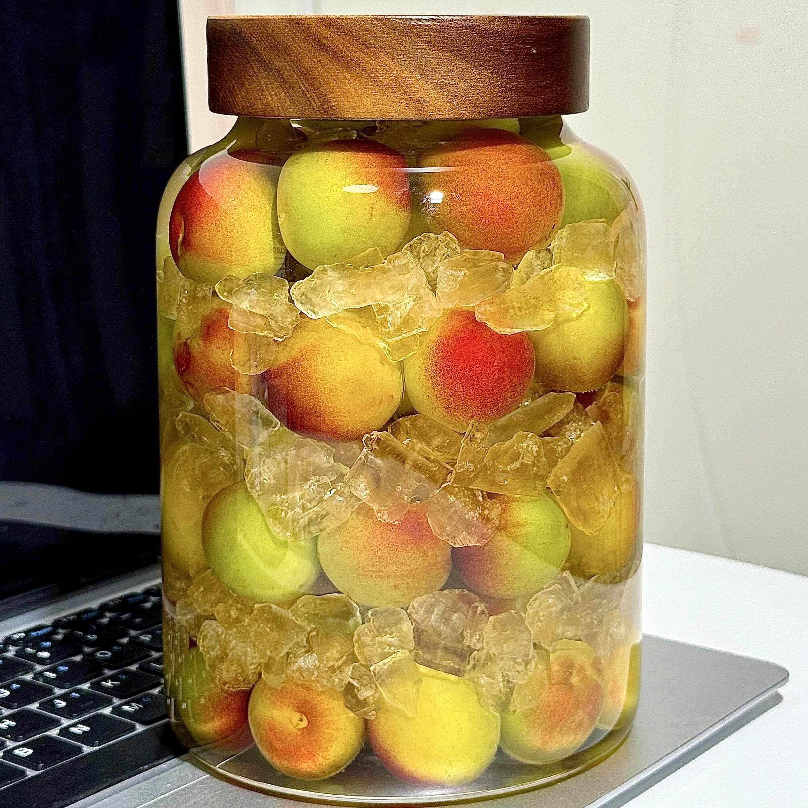 玻璃泡酒密封罐食品级手工自制青梅酒泡酒瓶透明防潮杂粮储物罐