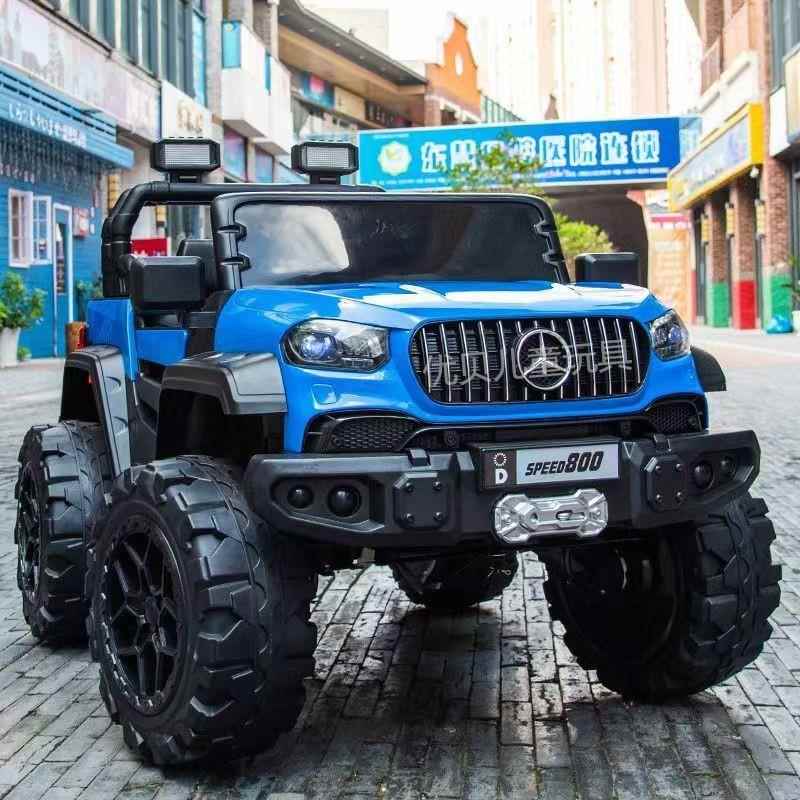 高档新款童电动车四轮儿大g童越野汽遥控玩具车可坐双人宝宝车小